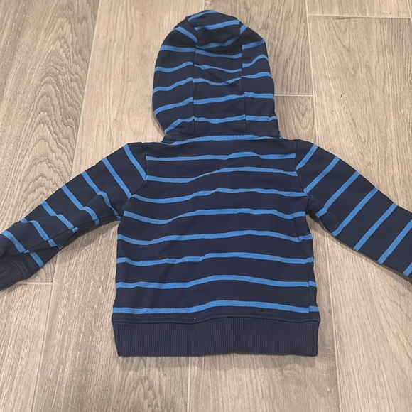 Carters Navy Blue Striped Kids Hoodie Size 12 Months - Picture 4 of 4